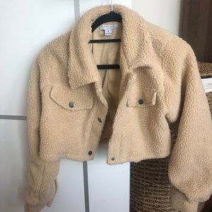 Cropped Teddy Bear Jacket